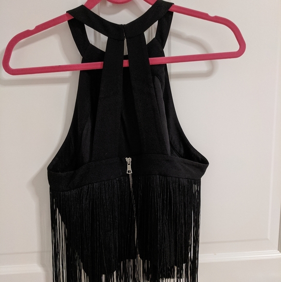 Fringe halter crop top - Picture 4 of 5